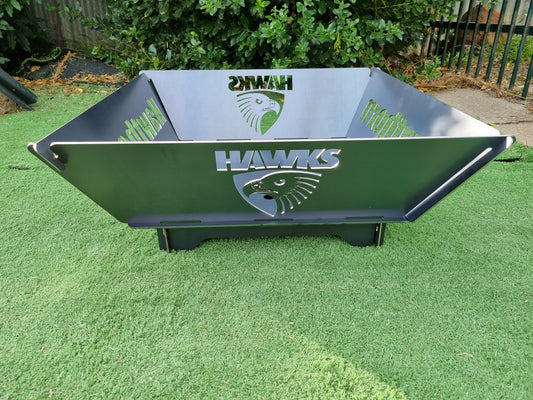 Hawthorn Hawks Fire Pit Collapsible 3mm Thick Australian Steel