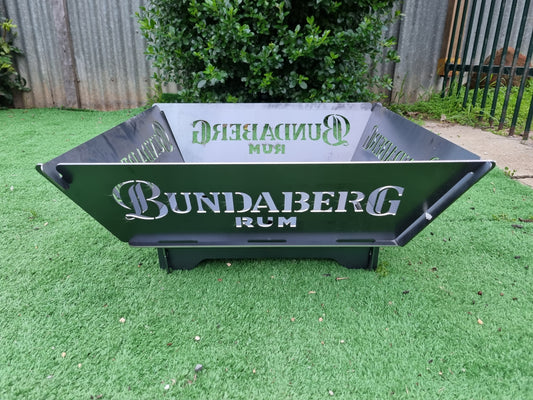 Bundaberg Rum Fire Pit Collapsible 3mm Thick Australian Steel