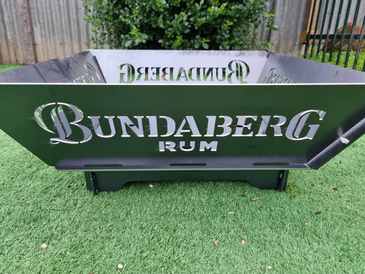 Bundaberg Rum Fire Pit Collapsible 3mm Thick Australian Steel