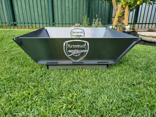 Arsenal Football Club Fire Pit Collapsible 3mm Thick Australian Steel