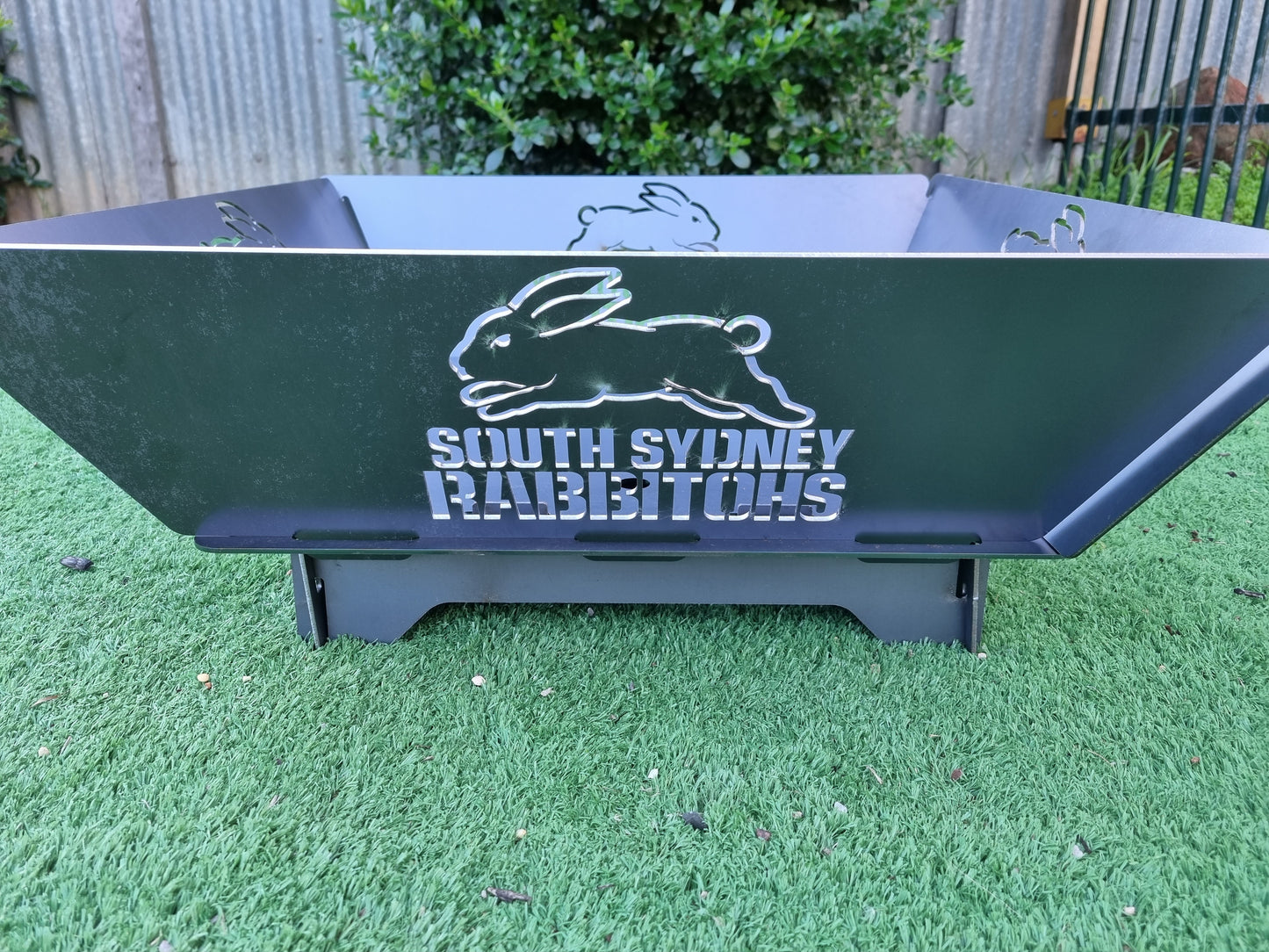 South Sydney Rabbitohs Fire Pit Collapsible 3mm Thick Australian Steel