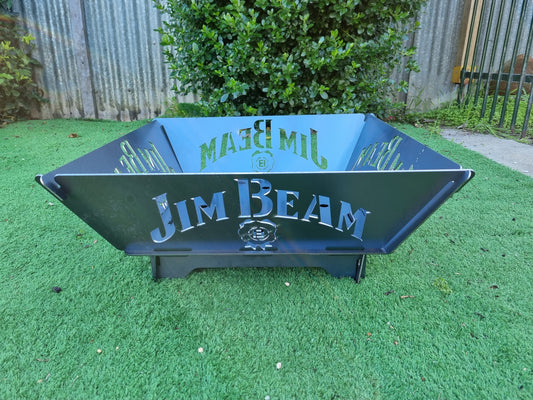 Jim Beam Fire Pit Collapsible 3mm Thick Australian Steel