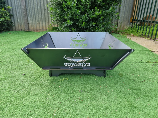 North Queensland Cowboys Fire Pit Collapsible 3mm Thick Australian Steel