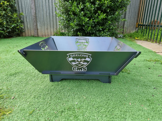 Geelong Cats Fire Pit Collapsible 3mm Thick Australian Steel