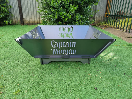 Captain Morgan Fire Pit Collapsible 3mm Thick Australian Steel