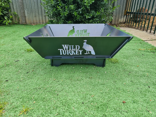 Wild Turkey Fire Pit Collapsible 3mm Thick Australian Steel
