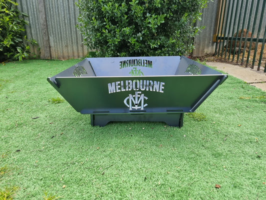 Melbourne Demons Fire Pit Collapsible 3mm Thick Australian Steel