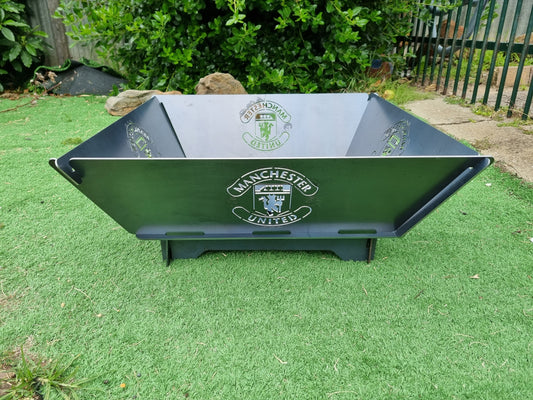 Manchester United Football Club Fire Pit Collapsible 3mm Thick Australian Steel