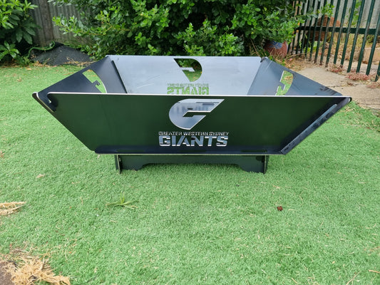 GWS Giants Fire Pit Collapsible 3mm Thick Australian Steel