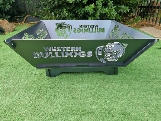 Western Bulldogs Fire Pit Collapsible 3mm Thick Australian Steel