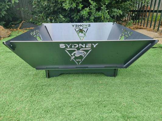 Sydney Swans Fire Pit Collapsible 3mm Thick Australian Steel