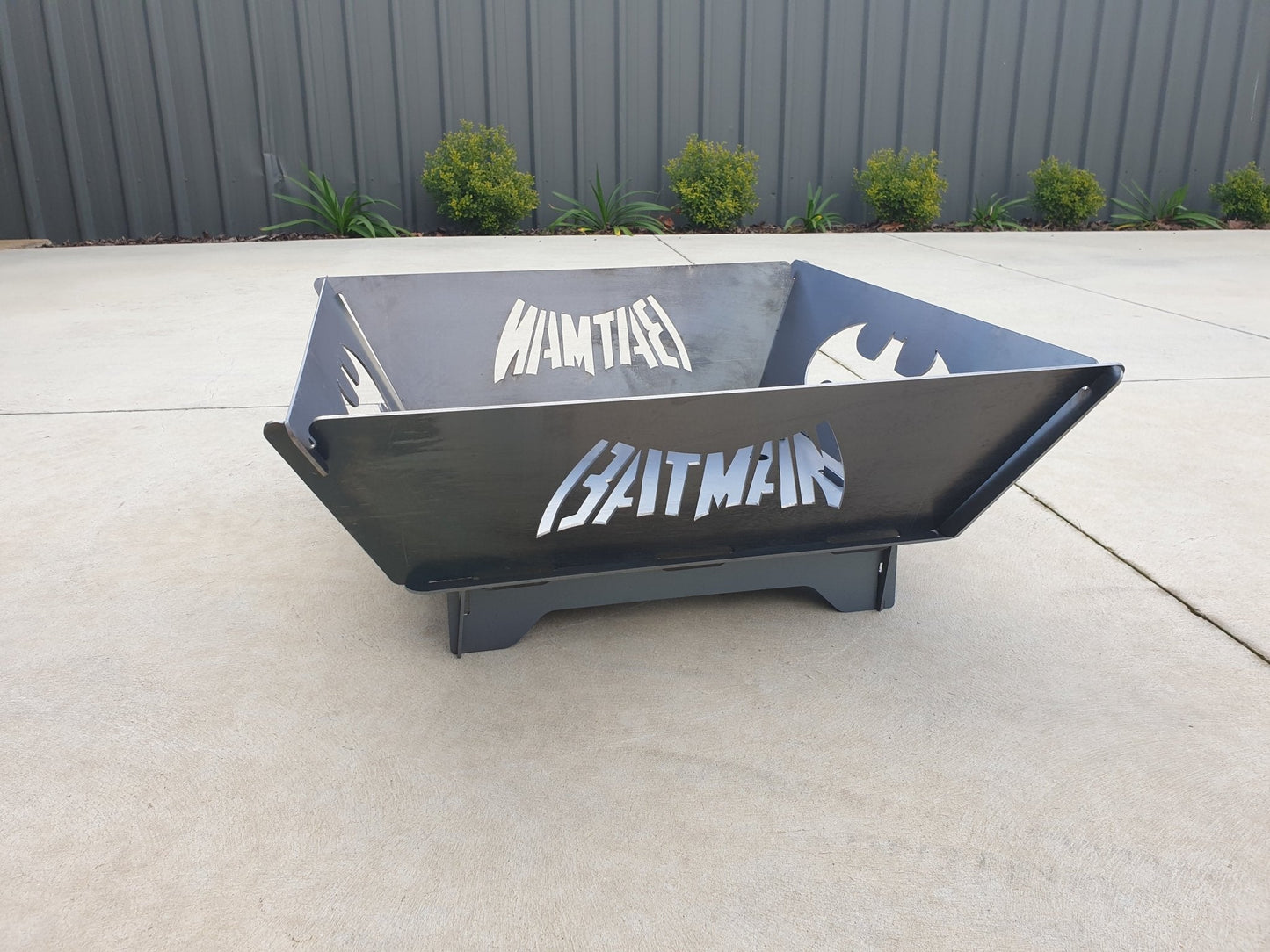 Batman Fire Pit Flat Pack Collapsible Portable - Robs Fire Pits